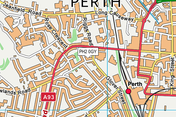 PH2 0GY map - OS VectorMap District (Ordnance Survey)