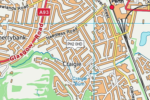 PH2 0HD map - OS VectorMap District (Ordnance Survey)