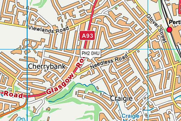 PH2 0HU map - OS VectorMap District (Ordnance Survey)