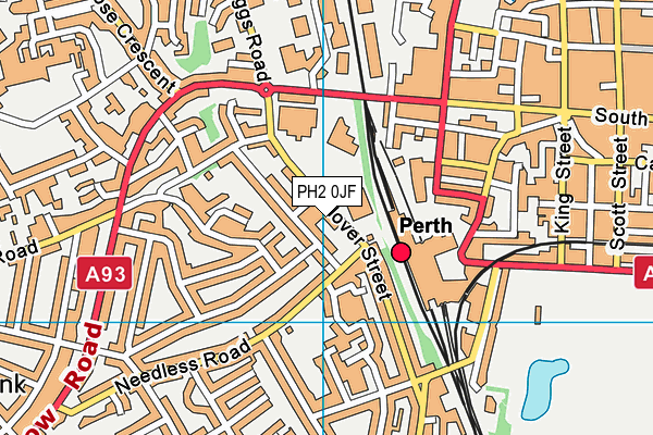 PH2 0JF map - OS VectorMap District (Ordnance Survey)