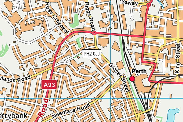 PH2 0JJ map - OS VectorMap District (Ordnance Survey)