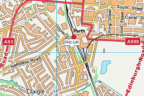 PH2 0JR map - OS VectorMap District (Ordnance Survey)