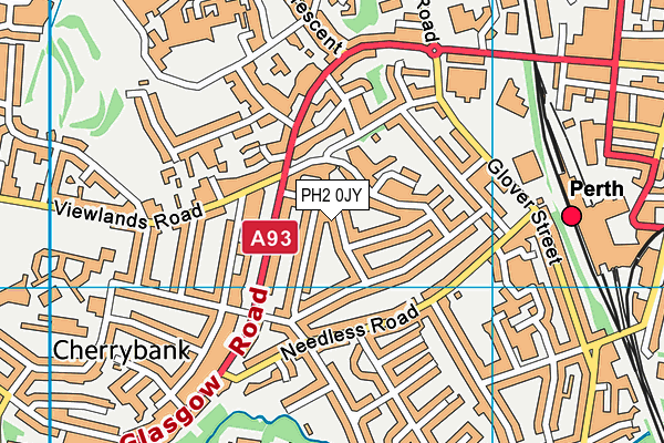 PH2 0JY map - OS VectorMap District (Ordnance Survey)