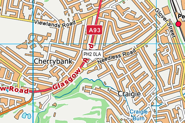 PH2 0LA map - OS VectorMap District (Ordnance Survey)