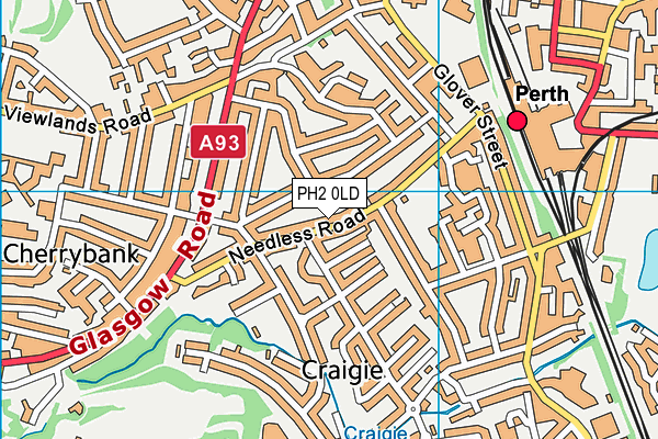 PH2 0LD map - OS VectorMap District (Ordnance Survey)