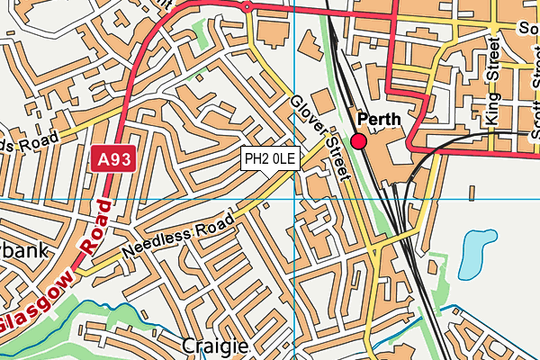 PH2 0LE map - OS VectorMap District (Ordnance Survey)