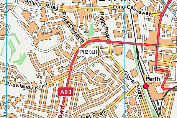 PH2 0LH map - OS VectorMap District (Ordnance Survey)