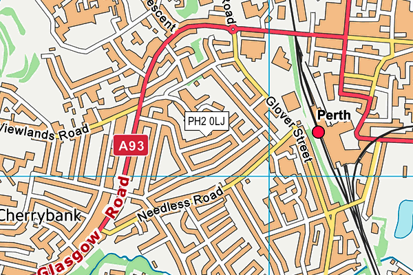 PH2 0LJ map - OS VectorMap District (Ordnance Survey)