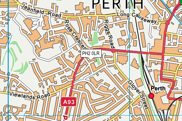 PH2 0LR map - OS VectorMap District (Ordnance Survey)