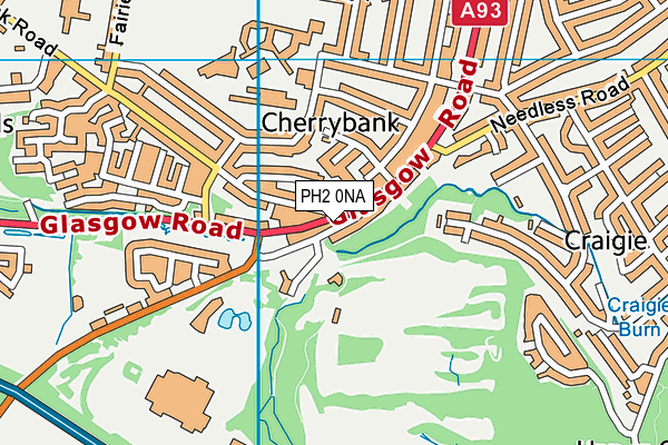 PH2 0NA map - OS VectorMap District (Ordnance Survey)