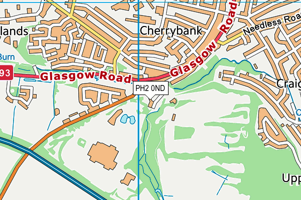 PH2 0ND map - OS VectorMap District (Ordnance Survey)