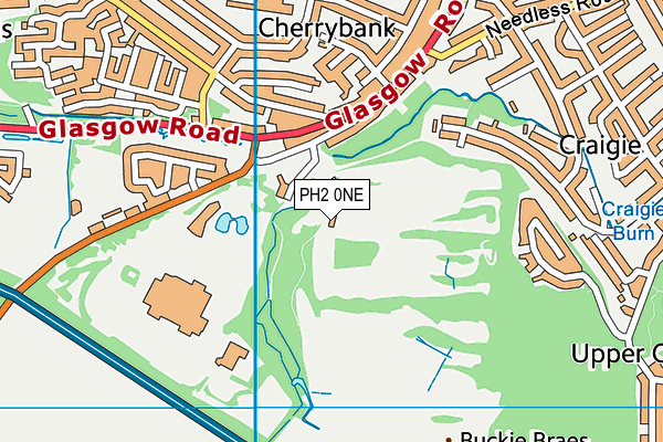 PH2 0NE map - OS VectorMap District (Ordnance Survey)