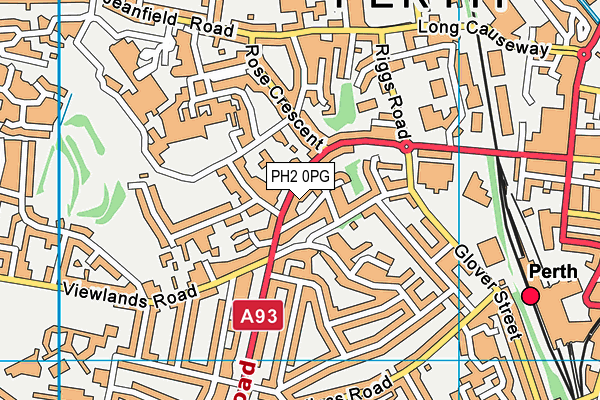 PH2 0PG map - OS VectorMap District (Ordnance Survey)