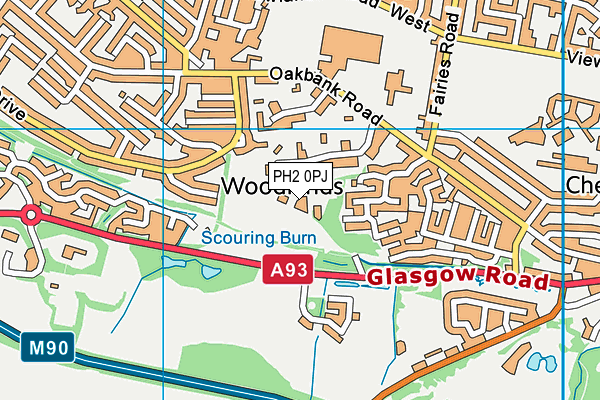 PH2 0PJ map - OS VectorMap District (Ordnance Survey)