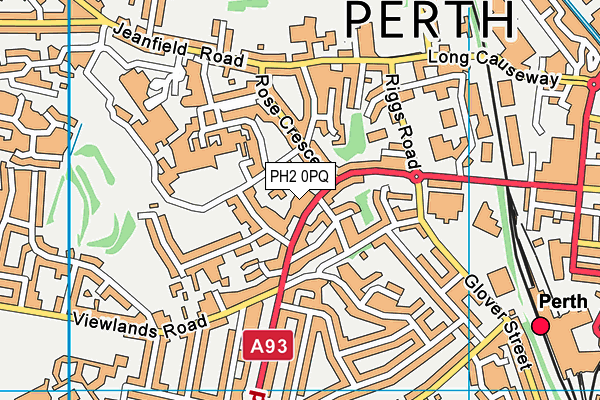 PH2 0PQ map - OS VectorMap District (Ordnance Survey)