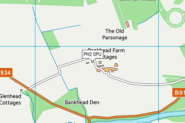 PH2 0PU map - OS VectorMap District (Ordnance Survey)