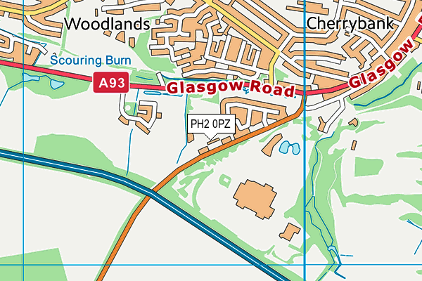 PH2 0PZ map - OS VectorMap District (Ordnance Survey)