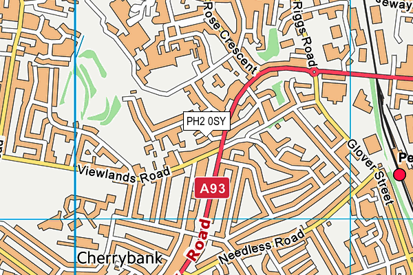 PH2 0SY map - OS VectorMap District (Ordnance Survey)