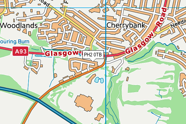 PH2 0TB map - OS VectorMap District (Ordnance Survey)