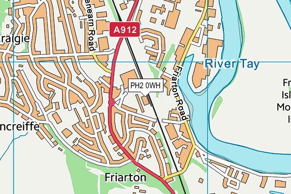 PH2 0WH map - OS VectorMap District (Ordnance Survey)