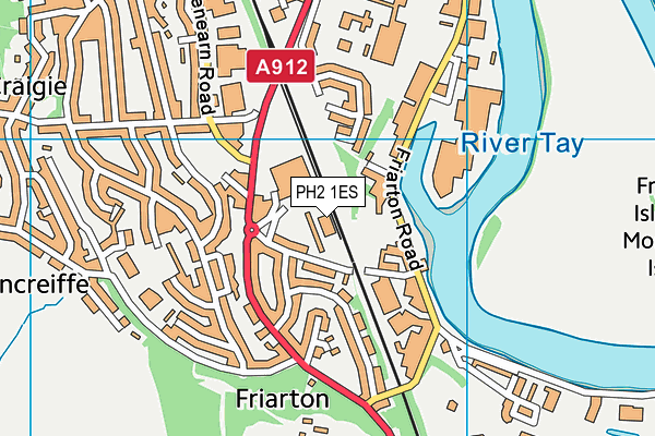 PH2 1ES map - OS VectorMap District (Ordnance Survey)