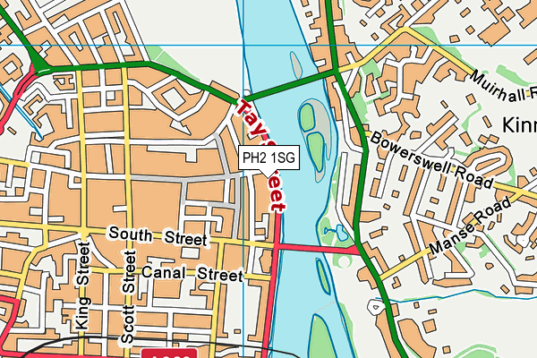 PH2 1SG map - OS VectorMap District (Ordnance Survey)