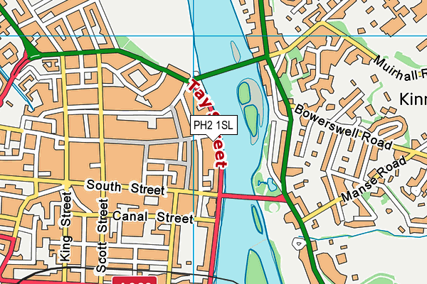 PH2 1SL map - OS VectorMap District (Ordnance Survey)