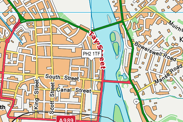 PH2 1TF map - OS VectorMap District (Ordnance Survey)