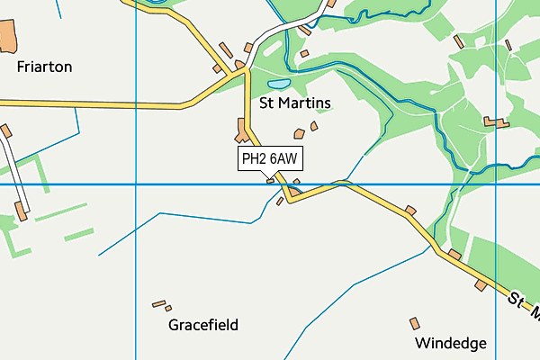 PH2 6AW map - OS VectorMap District (Ordnance Survey)