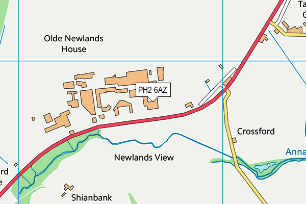 PH2 6AZ map - OS VectorMap District (Ordnance Survey)