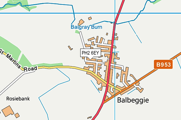 PH2 6EY map - OS VectorMap District (Ordnance Survey)