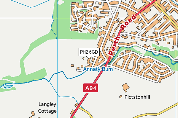 PH2 6GD map - OS VectorMap District (Ordnance Survey)