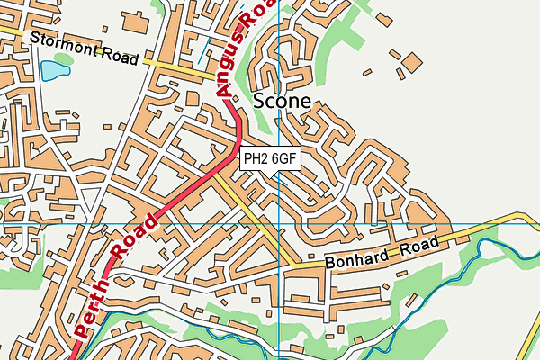 PH2 6GF map - OS VectorMap District (Ordnance Survey)