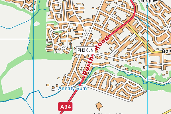 PH2 6JN map - OS VectorMap District (Ordnance Survey)