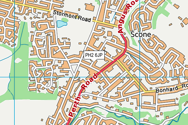 PH2 6JP map - OS VectorMap District (Ordnance Survey)