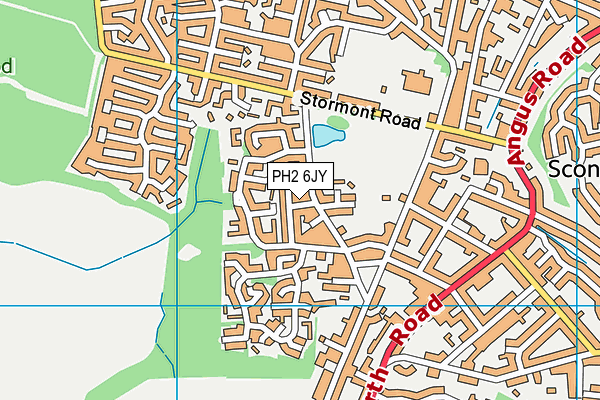 PH2 6JY map - OS VectorMap District (Ordnance Survey)