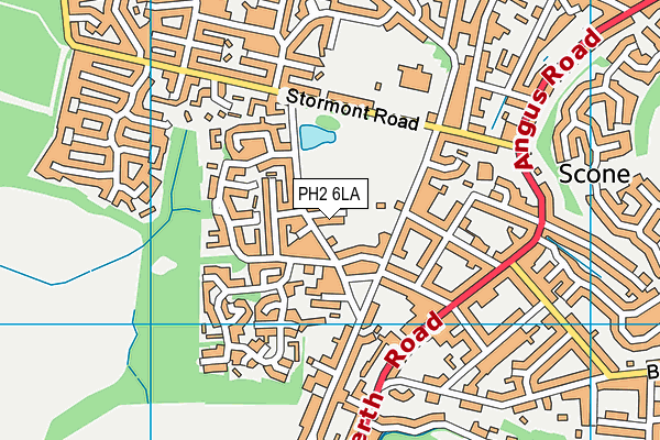 PH2 6LA map - OS VectorMap District (Ordnance Survey)