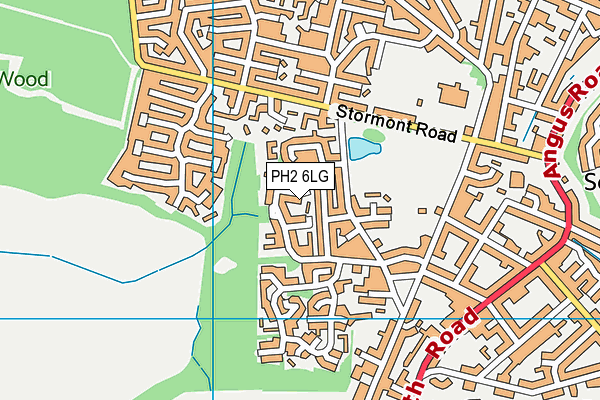 PH2 6LG map - OS VectorMap District (Ordnance Survey)