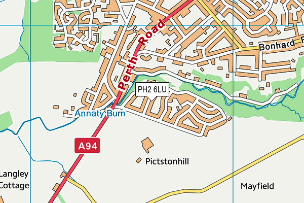 PH2 6LU map - OS VectorMap District (Ordnance Survey)