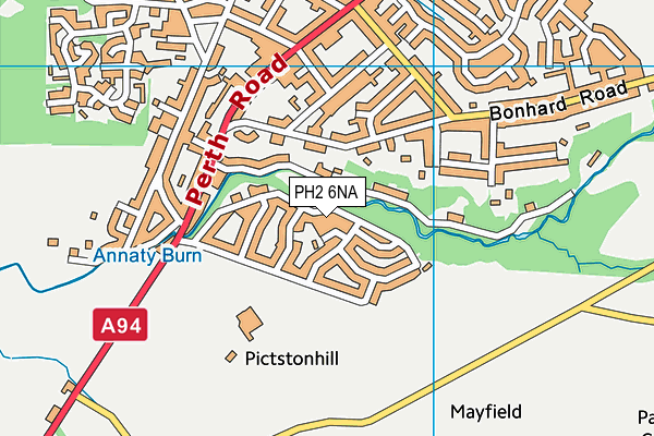 PH2 6NA map - OS VectorMap District (Ordnance Survey)