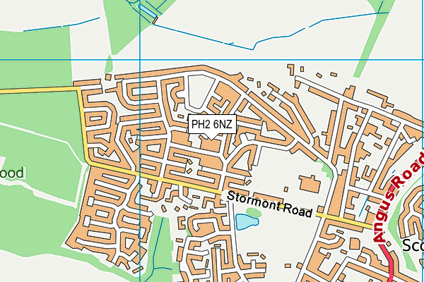 PH2 6NZ map - OS VectorMap District (Ordnance Survey)