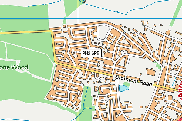 PH2 6PB map - OS VectorMap District (Ordnance Survey)