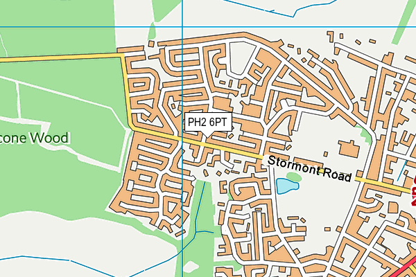 PH2 6PT map - OS VectorMap District (Ordnance Survey)