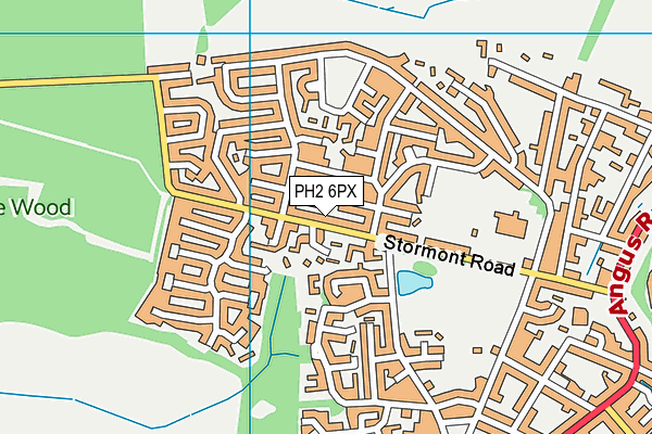 PH2 6PX map - OS VectorMap District (Ordnance Survey)