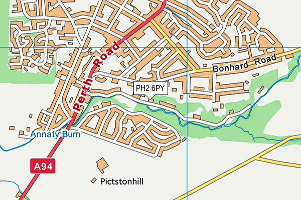 PH2 6PY map - OS VectorMap District (Ordnance Survey)