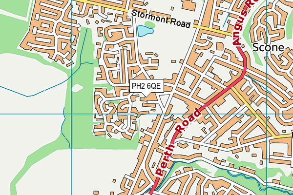 PH2 6QE map - OS VectorMap District (Ordnance Survey)