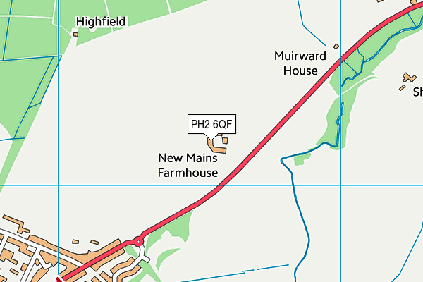 PH2 6QF map - OS VectorMap District (Ordnance Survey)