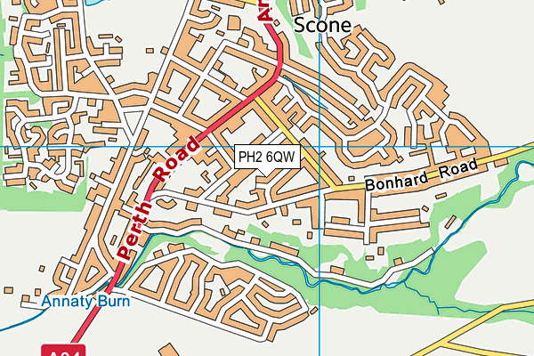 PH2 6QW map - OS VectorMap District (Ordnance Survey)