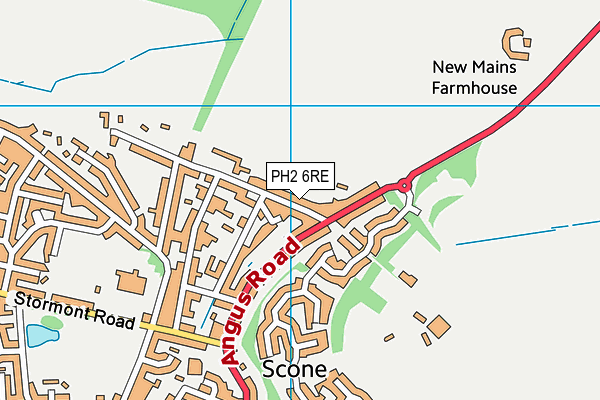 PH2 6RE map - OS VectorMap District (Ordnance Survey)