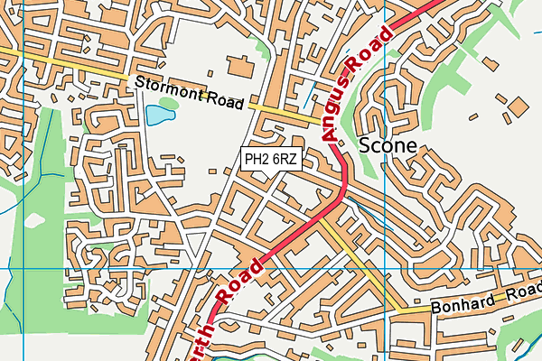 PH2 6RZ map - OS VectorMap District (Ordnance Survey)